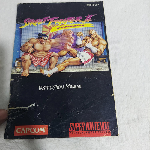 Manual Street Fighter 2 Turbo Para Super Nintendo (Usado)