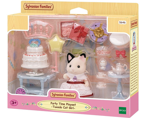 Sylvanian Families Fiesta Cumpleaños Gatita Pastel Globos Ax