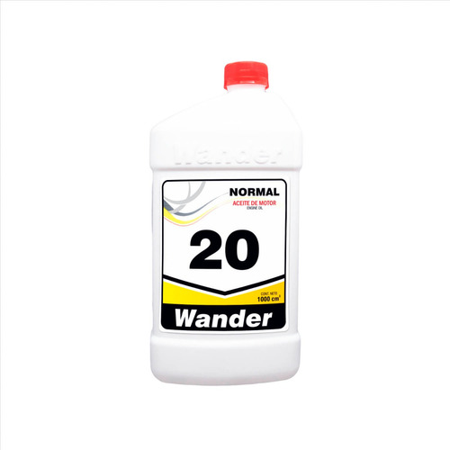 Aceite Lubricante Mineral Normal 20 Wander X 1 Lt