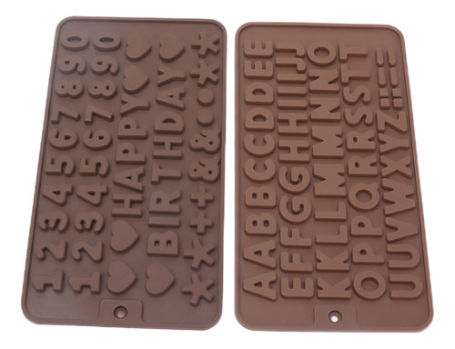 Moldes De Chocolate Reutilizables De Silicona Para Cartas, 6