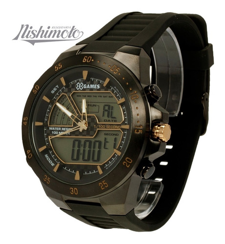 Relógio Xgames Masculino Anadigi Xmnpa006 Bxpx Preto