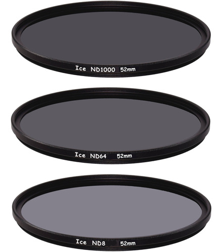 Ice 52mm Nd8, Nd64, And Nd1000 Solid Neutral Density Filtro