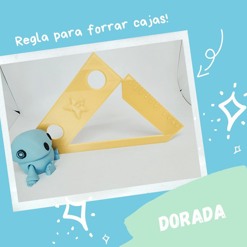 Regla Guía Para Forrar Cajas/ Scrapbook/ Encuadernación