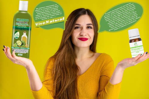 Shampoo Aceite De Bergamota 1l + Shampoo De Colágeno