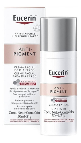 Crema Eucerin Antipigment Día Fps 30+ 50ml Antimanchas