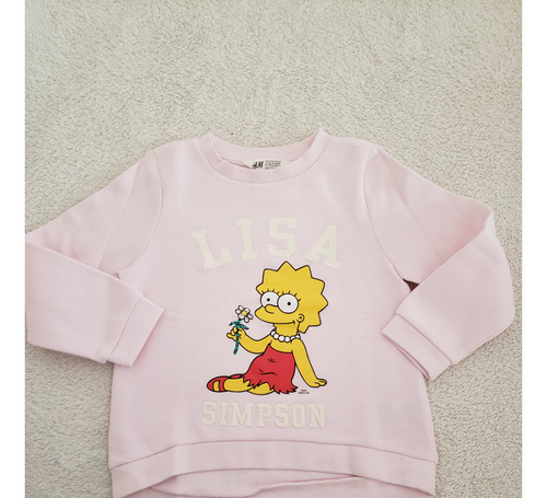 Buzo H&m Los Simpsons Lisa Nuevo 4/6 Años