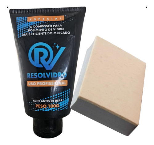 Kit Restaurador De Vidros Taco + Composto 100g P/ Polimento