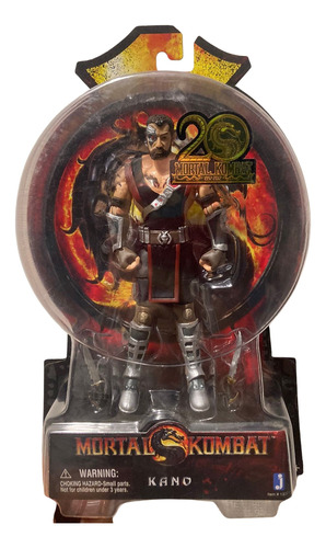 Mortal Kombat Kano 20 Aniversario Jazwares Figura De Accion 