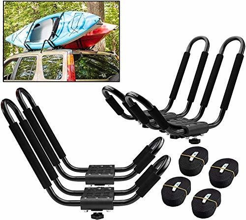 Porta Kayak Universal 2 Pares Para Techo De Hasta 150lbs