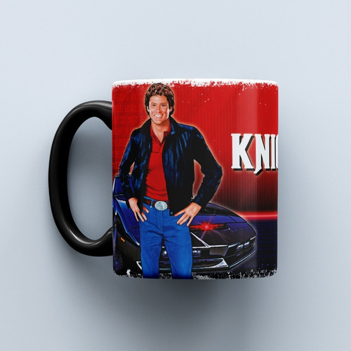 Taza Cerámica Auto Fantastico Kitt Knight Rider Ur Retro 