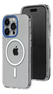 Funda Qi Rhinoshield Para iPhone 15 Pro Max - Clear/blue