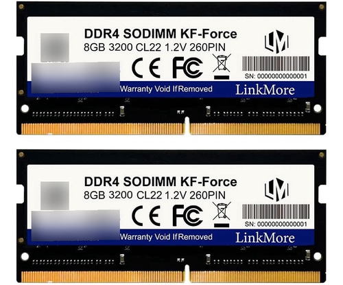 Kit Linkmore 16 Gb (2 X 8 Gb) Ddrmh Sodimm (módulo Memoria
