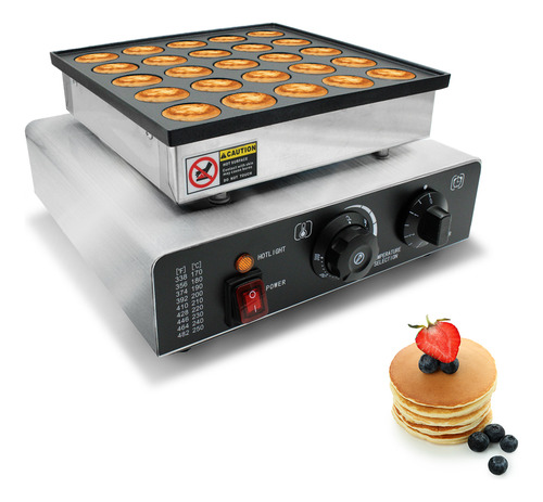 Maquina Industrial 25 Mini Hot Cakes, Cupcakes, Panqueques Y Muffins Control De Temperatura Y Temporizador