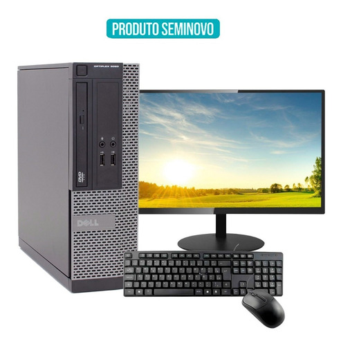 Imagem 1 de 7 de Computador Dell Optiplex 3020 I3 8gb Hd 500gb Monitor 19''