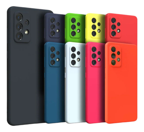 Capa Capinha Compatível Com Galaxy A52 Silicone Aveludado