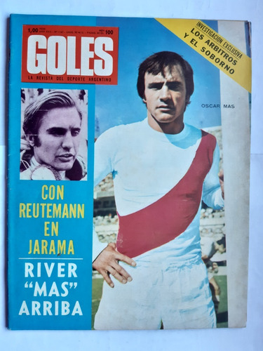 River Estudiantes Los Andes Berta / Revista Goles 1167 1971