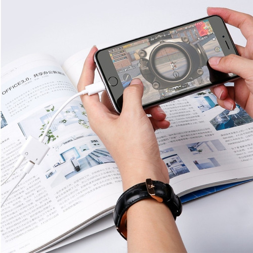 Imagen 8 de 10 de Adaptador Lightning iPhone iPad Audio Jack 3.5 + Carga J-009