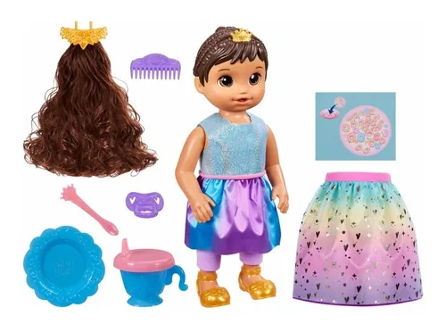 comprar Boneca Baby Alive Que Cresce Princesa Ellie C\u002F Frases Morena
