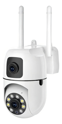 Cámara De Seguridad De Doble Lente Wifi 4mp Con Alarma Ip Zoom 10x
