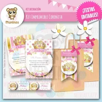 Comprar Kit Imprimible Coronitas Princesa ¡texto Editable!