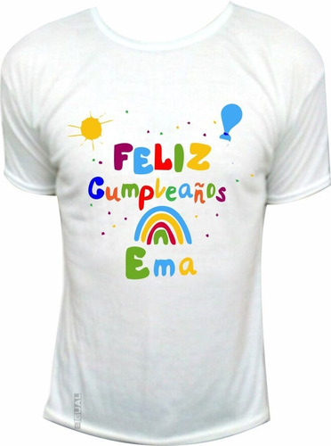 1 Remera Niño Personalizada Logo, Imagen O Foto (12und.min)