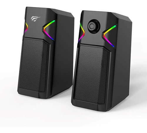 Parlante Gamer Havit Rgb Gamenote Sk205 2.0 Negro