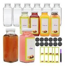 Comprar Botellas De Jugo De Vidrio Brajttt Con Tapas, Botellas De Ju