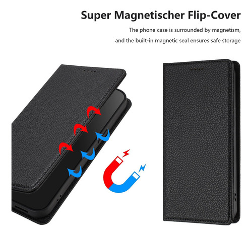 Funda Para Honor Magic 7 Lite Con Cierre Magnético Y Funda R