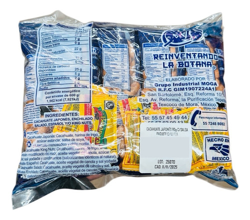 Cacahuate Japones Taitto Pack 10pz De 80g + Salsa Botanera