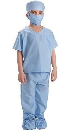 Viste A America Disfraz De Doctor Scrubs Para Niños Color 