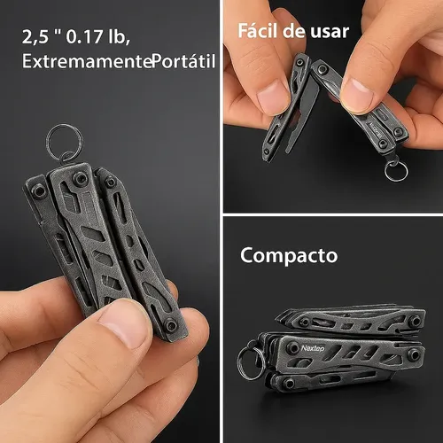 Canivete Nextool Multitool Mini Multifuncional Inox 10 Em 1