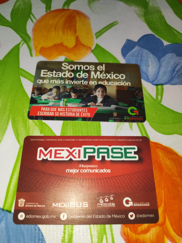Tarjeta Mexipase Mexibus Para Colección Set De 2 Piezas