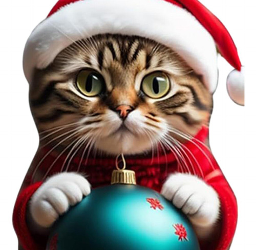2 Adornos Navideños Para Gatos, Adorno Colgante Para Estilo