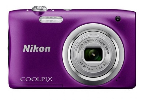 Cámara Nikon Coolpix A100 Morado 20.1mp, Hd, Zoom 5x