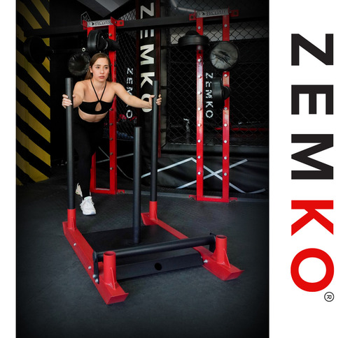 Trineo De Arrastre Crossfit Gym - Sleds Zemko Rojo