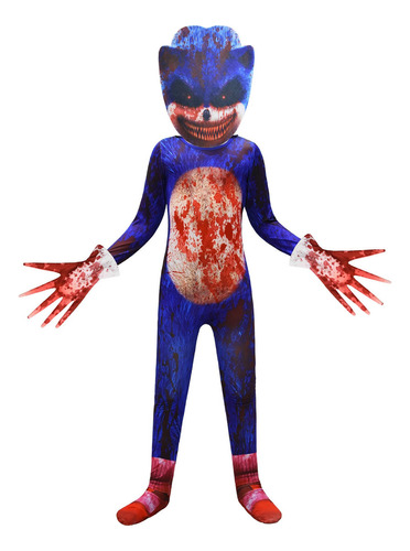 Conjunto De Mono De Halloween Horror Blue De Sonic The Hedg