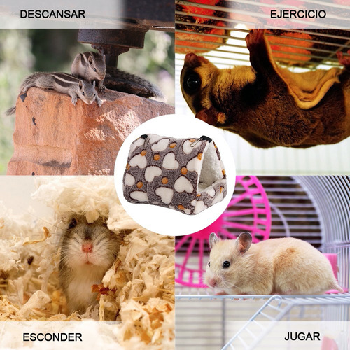 Cama Casa Cuyo Raton Conejo Erizo Hamster Huron 22x21cm