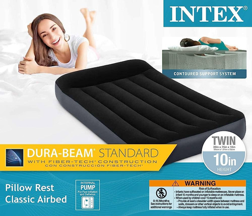 Colchon Autoinflable Intex Individual Twin 99x191x25cm
