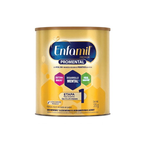 Imagen 1 de 3 de Leche de fórmula  en polvo  Mead Johnson Enfamil Premium 1  en lata de 375g - 0  a  6 meses