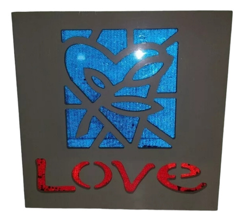 Caja Luminosa Love Led Día De Los Enamorados Amor 