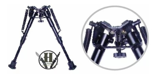 Imagen 1 de 3 de Bipode Tactico Negro 005 Extensible Para Porta Correa Fusil