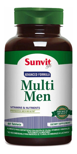Multi Men (60 Cap) - Multivitaminico - Sunvit Life