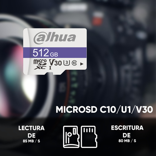 Dahua Kit De 10 Memorias Microsd Tf-c100/512gb Lectura De Hasta 85 Mb/s Escritura De Hasta 80 Mb/s Resistente A Altas Y Bajas Temperaturas Impermeable Antimagnética Y Anti Rayos X