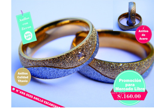 Anillo Elegante De Acero Para Bodas- Compromisos.