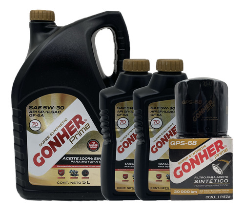 Kit Cambio Aceite Sintético Gonher Ford F-150 5.4l Del 1997 