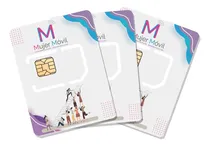 Comprar Paquete 3 Tarjetas Sim Telefonia Mujer Móvil 30 Dias 3 Gb