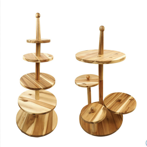 Vinaan Soporte De Madera Para Cupcakes De 5 Niveles, Soporte