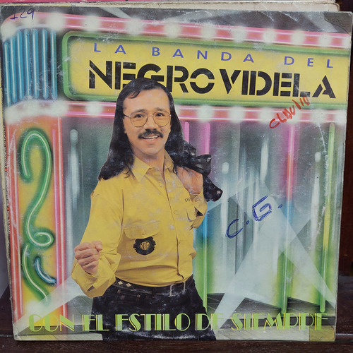 Vinilo Negro Videla Con El Estilo De Siempre C5