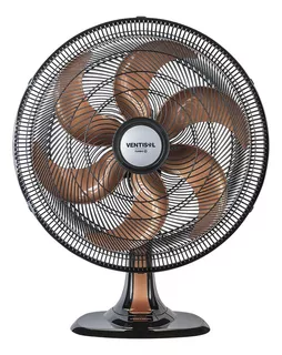 Ventilador De Mesa Turbo 50cm Com 6 Pás Oscilante Bronze Ventisol 127V