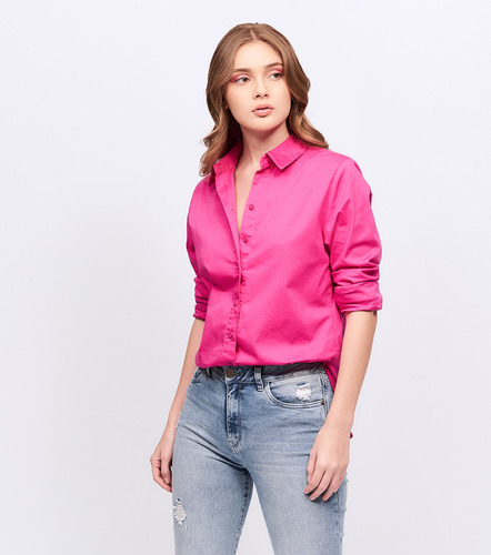 Camisa Para Mujer Juliana Oversize Manga Larga Unser